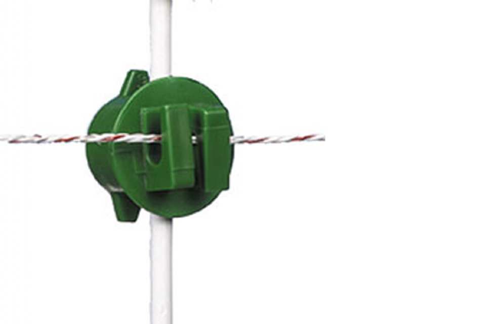 ISOLATEUR FER ROND ECROU VERT 6 > 14MM
