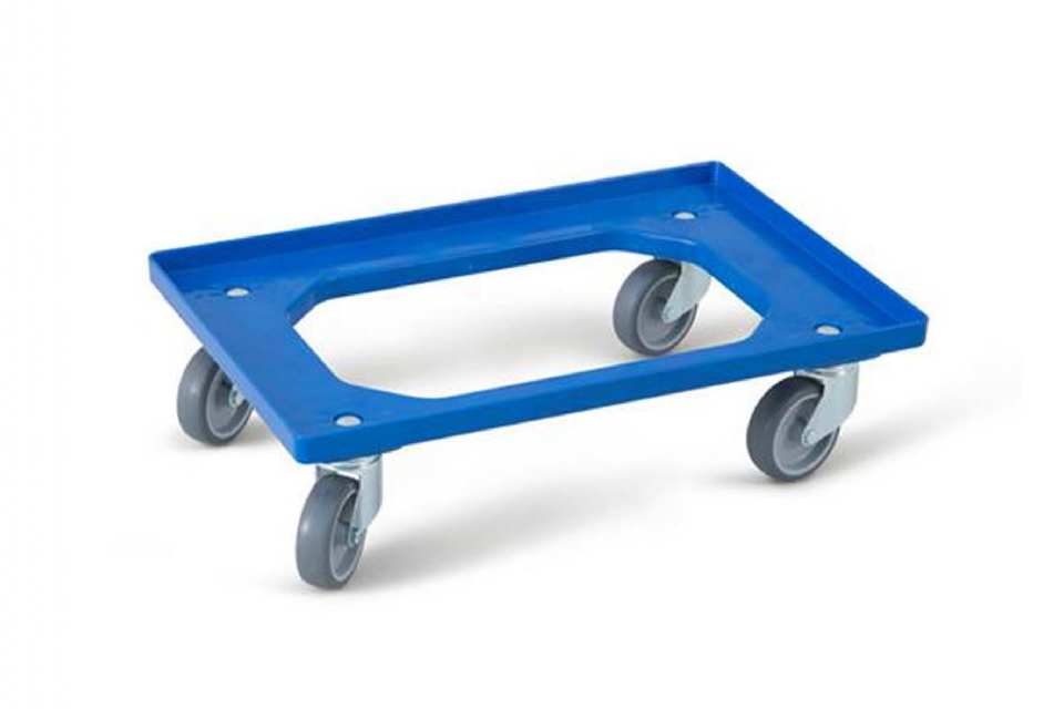 PLATEAU A ROULETTES POUR BAC EURONORM 600X400