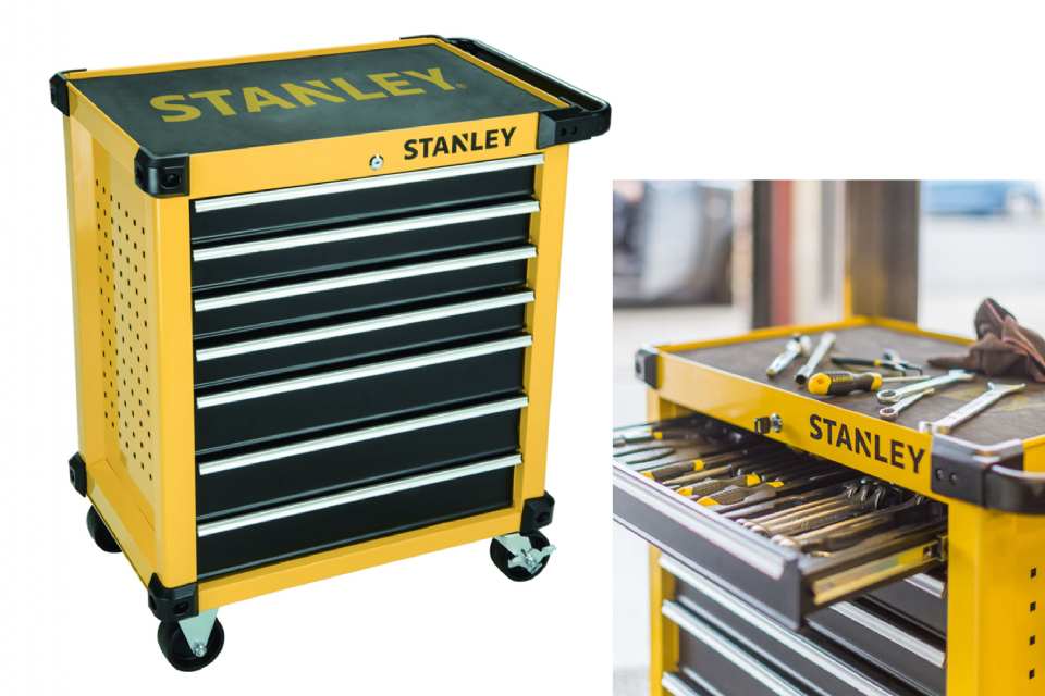 SERVANTE D'ATELIER STANLEY AVEC OUTILS