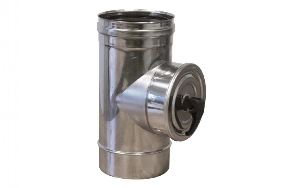 BUSE INOX SIMPLE PAROI AVEC PORTE