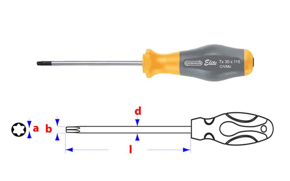 TOURNEVIS TORX COSMOS PRO