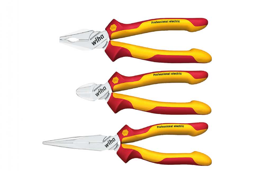 JEU PINCE COUPANTE WIHA ELECTRIC 3 PCS
