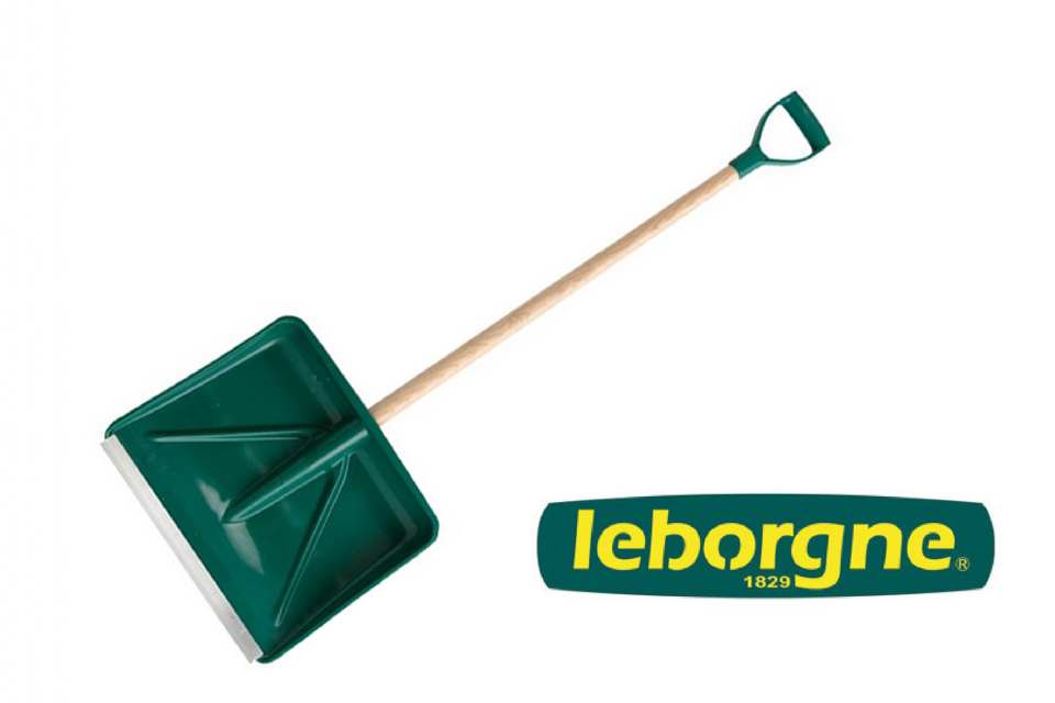 PELLE POUSSOIR À NEIGE 45CM + BORD ALU