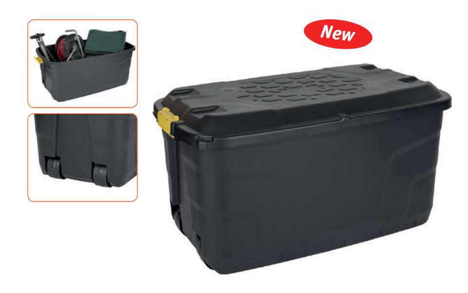 COFFRE PLASTIQUE AVEC ROUES