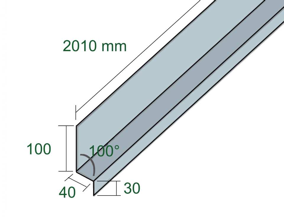 BAVETTE DE REJET POUR TÔLE PROFILÉE