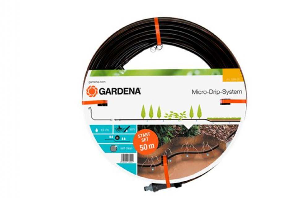 TUYAU MICRODRIP INTÉGRÉ GARDENA 13 MM + CENTRALE