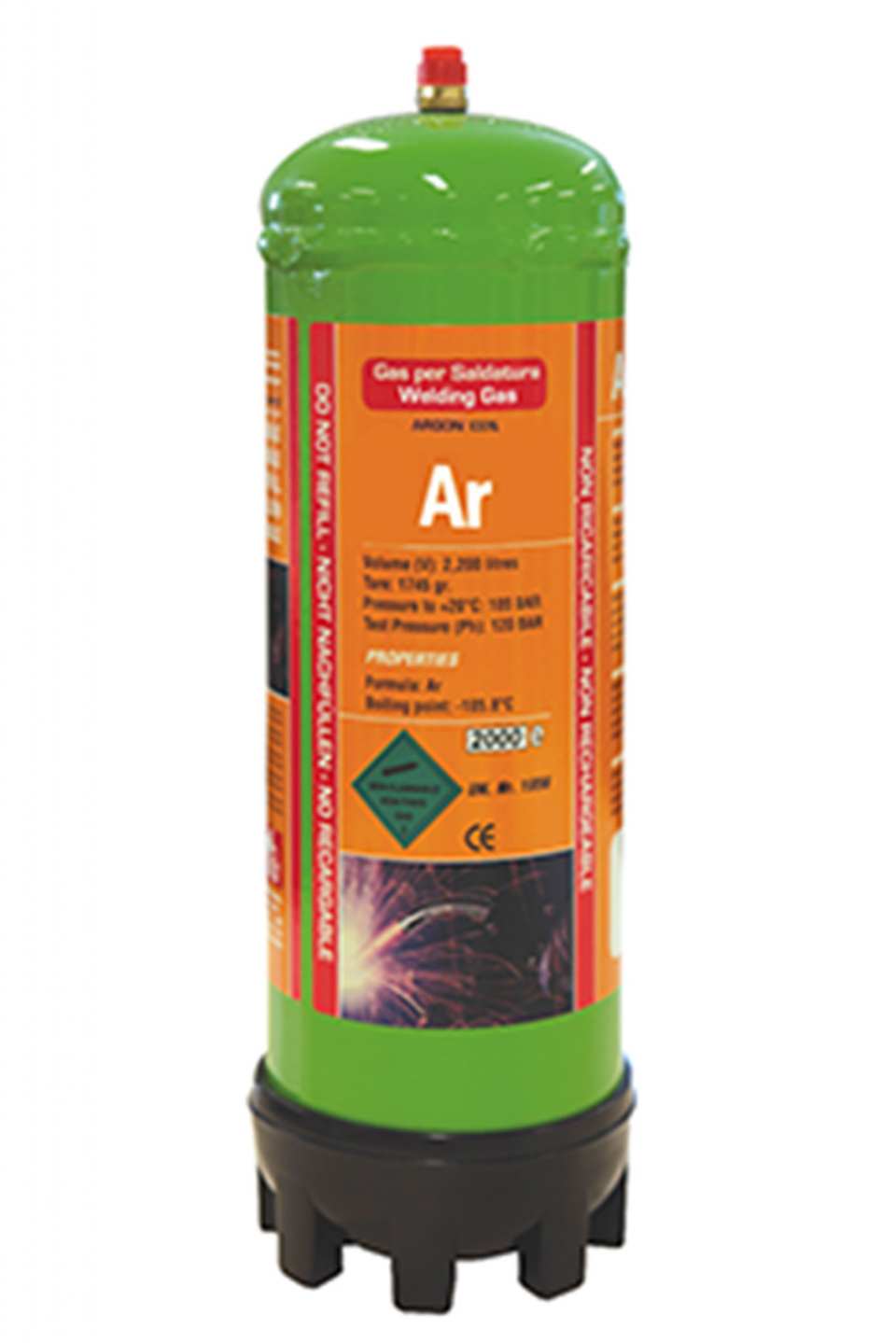 BOUTEILLE ARGON PUR - 2,2L