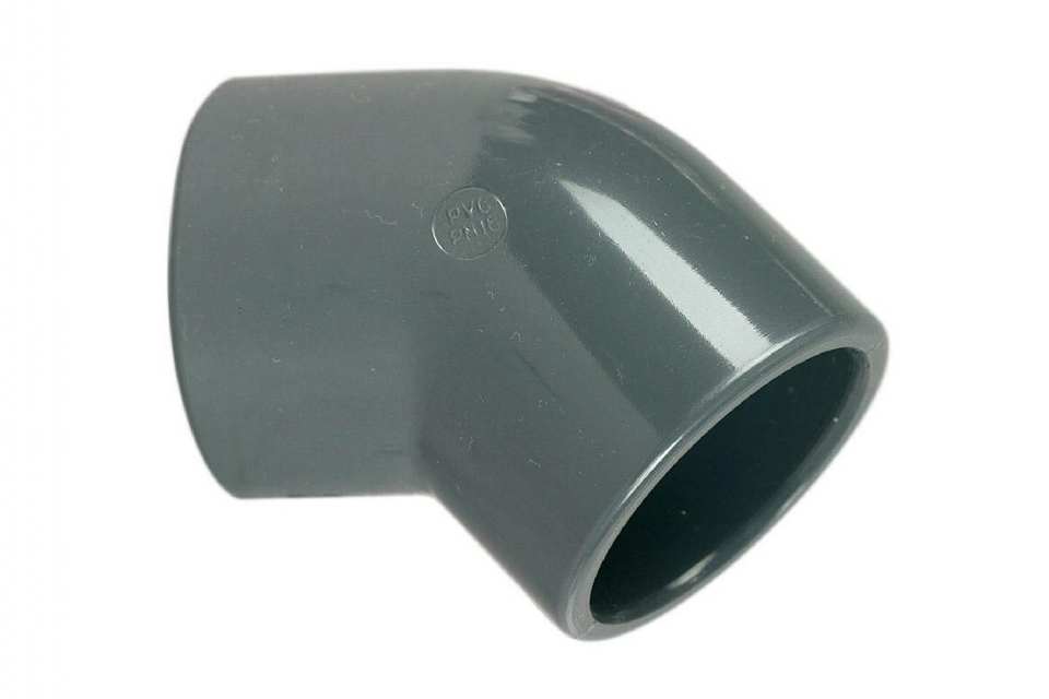 COUDE PVC PN16 - 45° - 2 COLLAGES