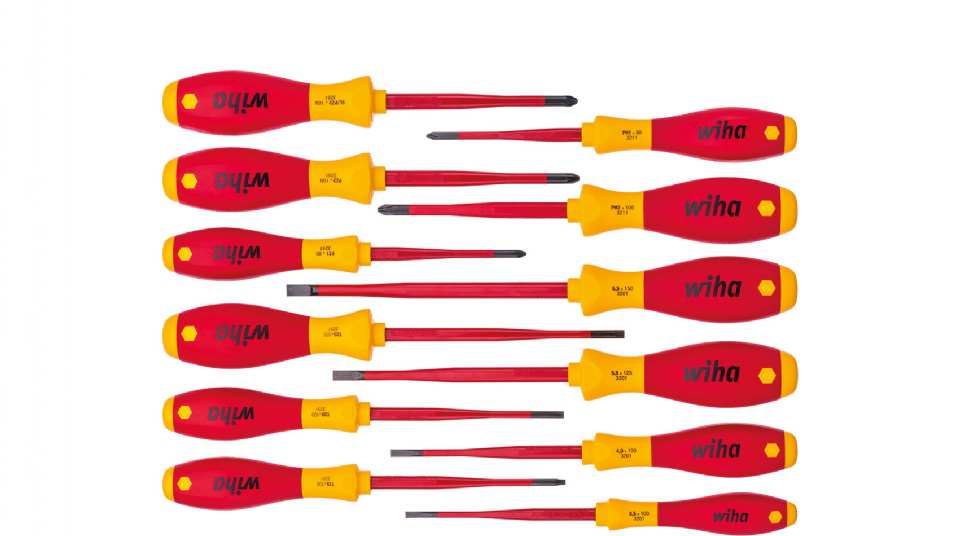 JEU TOURNEVIS WIHA ELECTRIC SLIMFIX 12PCS