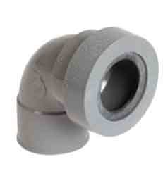 COUDE PVC A COLLER GRIS ANNEAU DILATATION