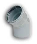 COUDE PVC A JOINT ORANGE 45°