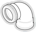COUDE PVC WC