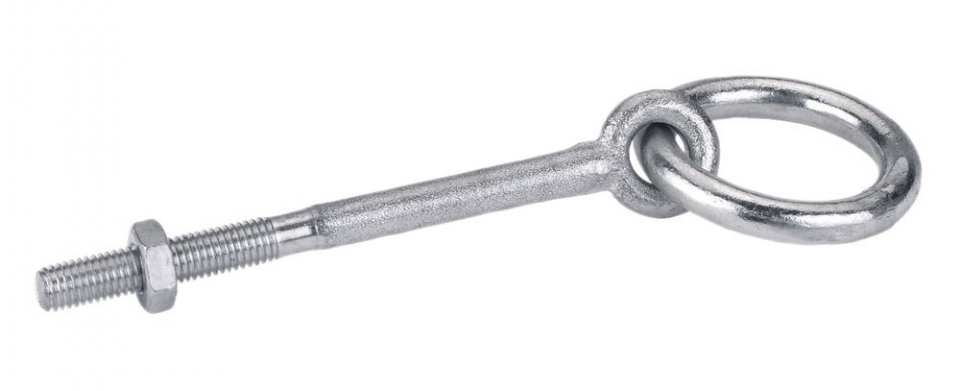 ANNEAU D'ATTACHE ZINGUE 10*120 AVEC ECROU