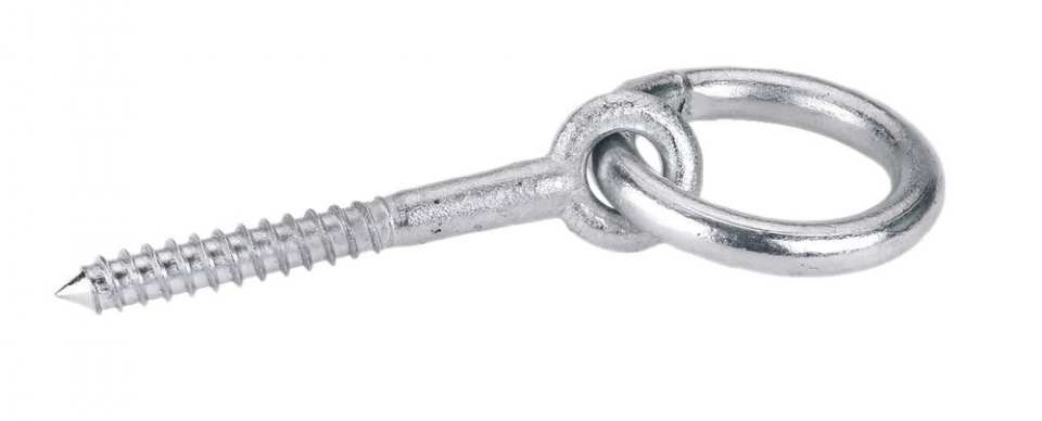 ANNEAU D'ATTACHE ZINGUE 10*80MM BOIS