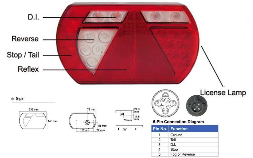 Feux Arrière LED Pour Honda HR-V 2023-2025 - Stop, Clignotant, Antibrouillard - Kit 2 Pièces - Neuf