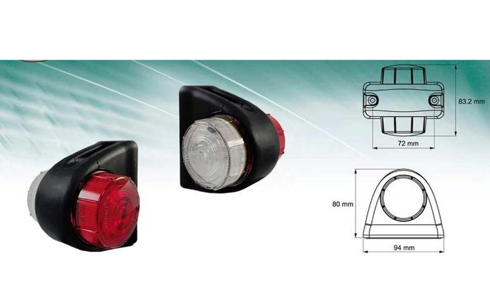 FEU LATÉRAL PETIT CAOUTCHOUC LED