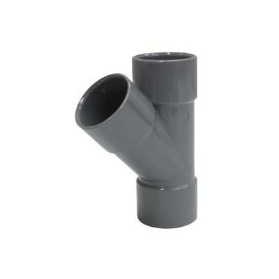 TÉ PVC A COLLER 45°