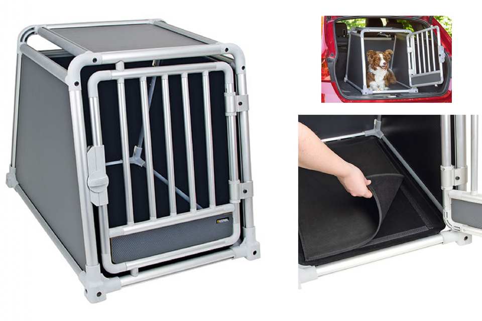 CAGE DE TRANSPORT CHIEN ALUMINIUM