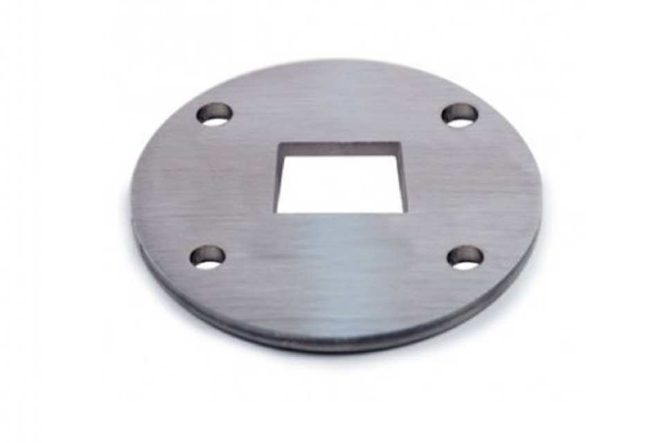 RONDELLE INOX TROUÉE POUR TUBE CARRE