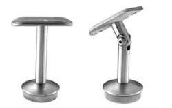 SUPPORT DE RAMPE POUR TUBE ROND SUR TIGE