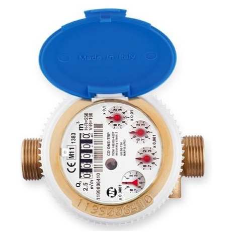 COMPTEUR À EAU AVEC RACCORDS