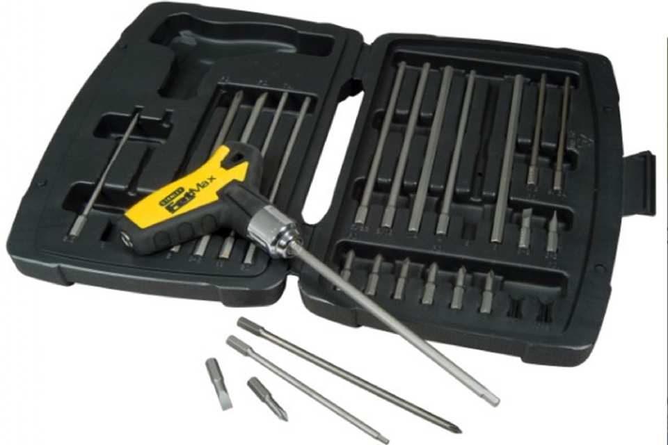 JEU DE TOURNEVIS À CLIQUET 27 PCS STANLEY