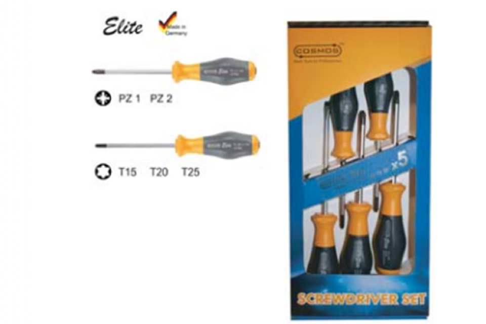 JEU DE TOURNEVIS COSMOS ELITE 5 PIÈCES