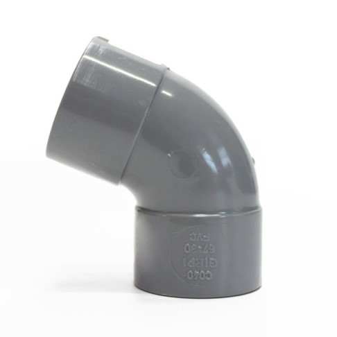 COUDE PVC A COLLER 67°