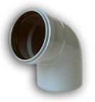 COUDE PVC A JOINT ORANGE 67°