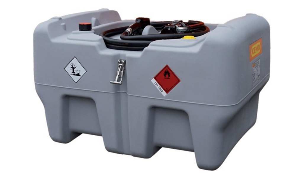 POMPE MAZOUT 12V AVEC CUVE MOBILE - 440 L