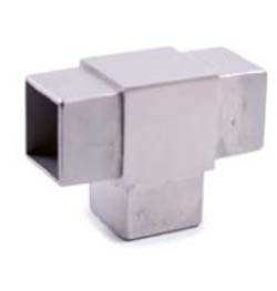 TÉ INOX 90° CARRÉ 1200000054624 Métaux Inox Rampes et balustrades ...