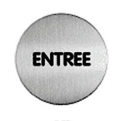 PANNEAU ALUMINIUM ROND ENTRÉE
