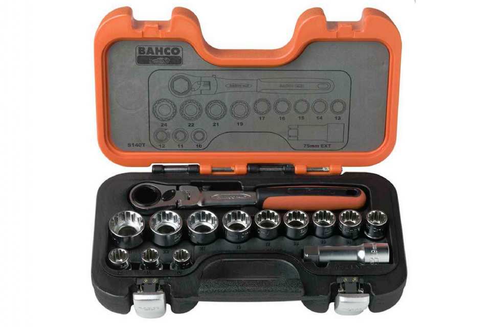 COFFRET À DOUILLES TRAVERSANTES 10>24 MM BAHCO