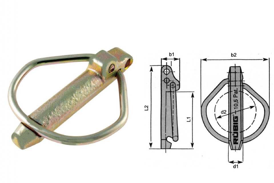 GOUPILLE CLIPS TRAPEZE SÉCURITÉ