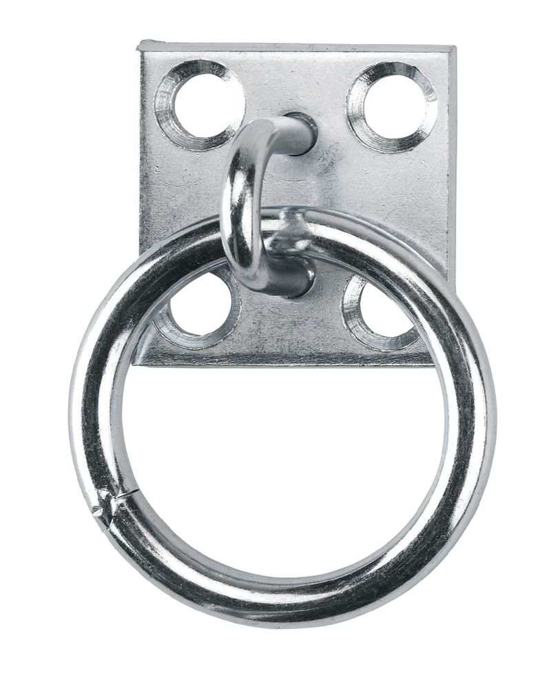 ANNEAU D'ATTACHE ZINGUE 4 TROUS
