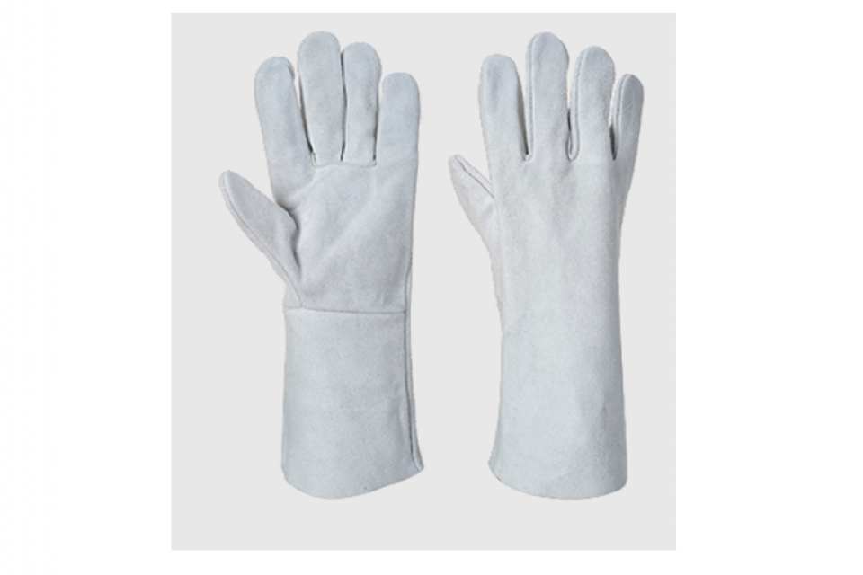 GANTS CUIR DE CROÛTE SOUDURE KEVLAR MANCHETTE