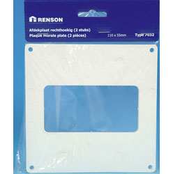 PLAQUE MURALE RECTANGULAIRE PVC BLANC