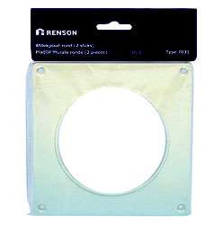 PLAQUE MURALE RONDE PVC BLANC