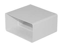 RACCORD MANCHON PLAT PVC BLANC