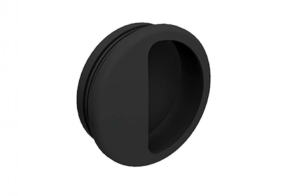 POIGNÉE CUVETTE À ENCASTRER EN ABS ROND