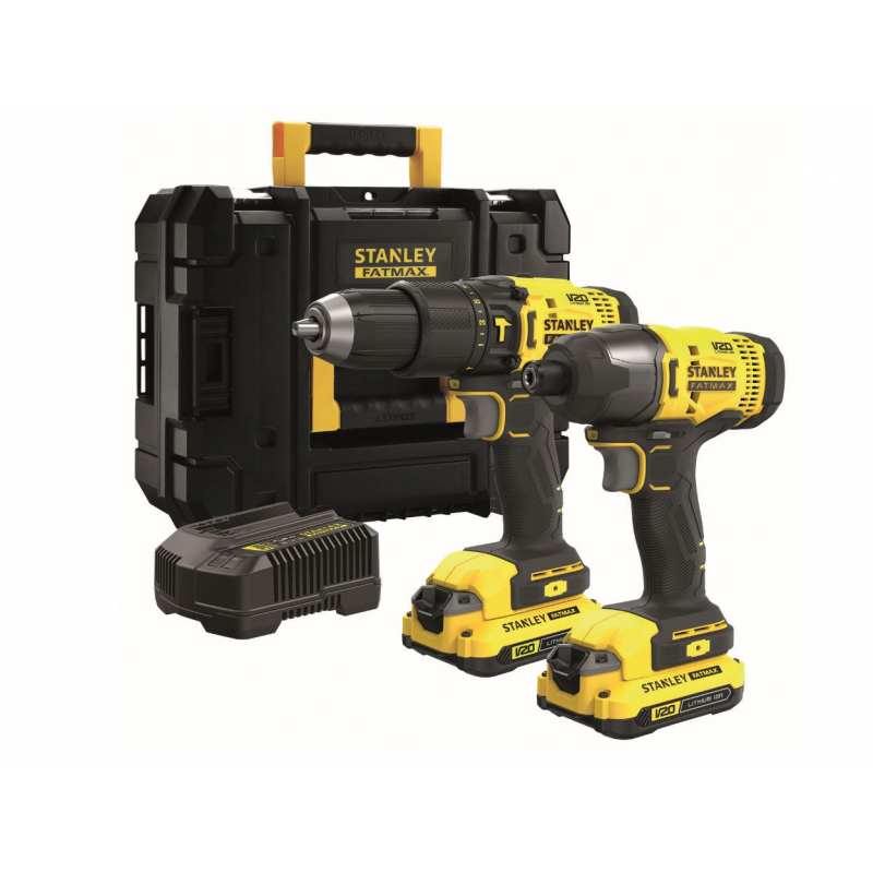VISSEUSE A CHOC + PERCEUSE FATMAX 18V + COFFRE ALU