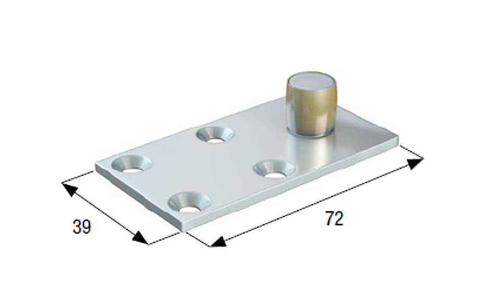 GUIDE DE RAIL ROLL GE 70KG SIMPLE DÉPORTÉ SUR PLATINE