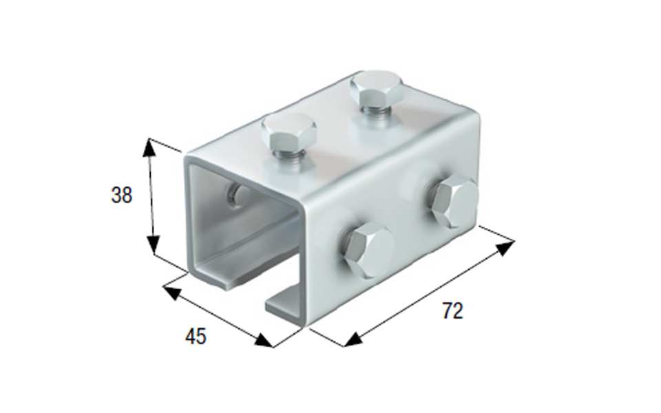 JONCTION POUR RAIL DE PORTE ROLL GE