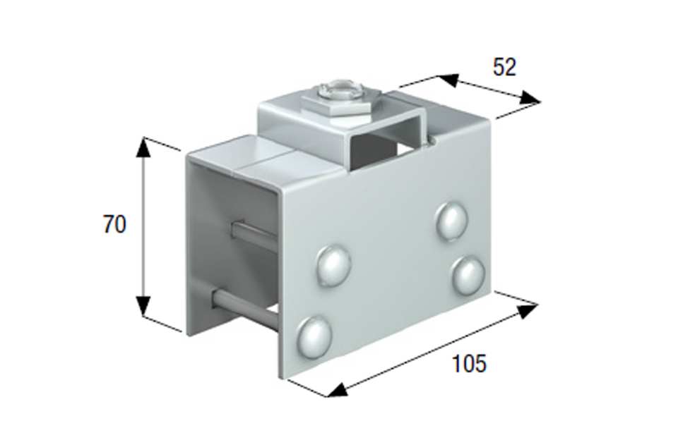 MACHOIRE POUR RAIL DE PORTE ROLL GE