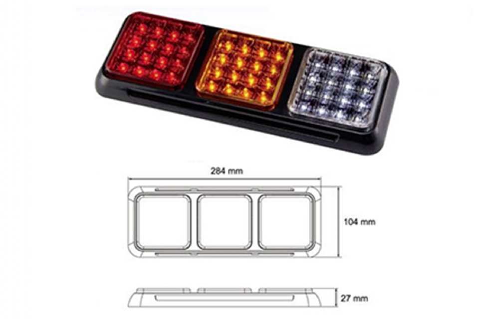 FEU CLIGNOTANT + STOP + RECUL LED