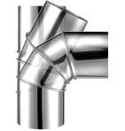 COUDE BUSE INOX SIMPLE PAROI RÉGLABLE