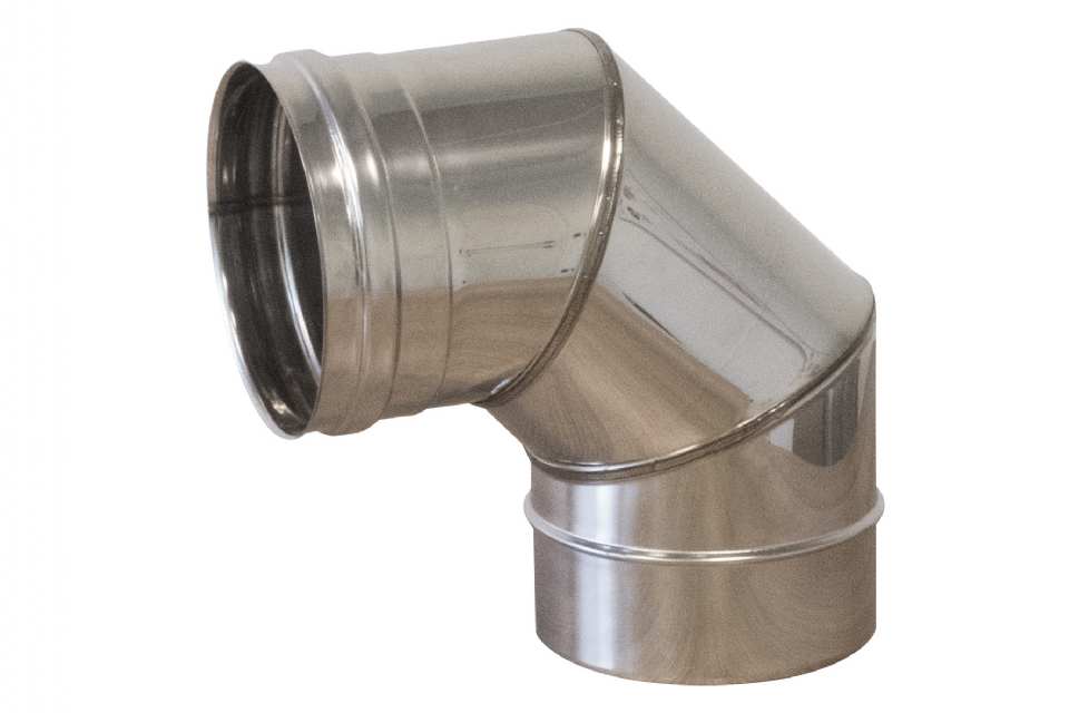 COUDE BUSE INOX SIMPLE PAROI 90°