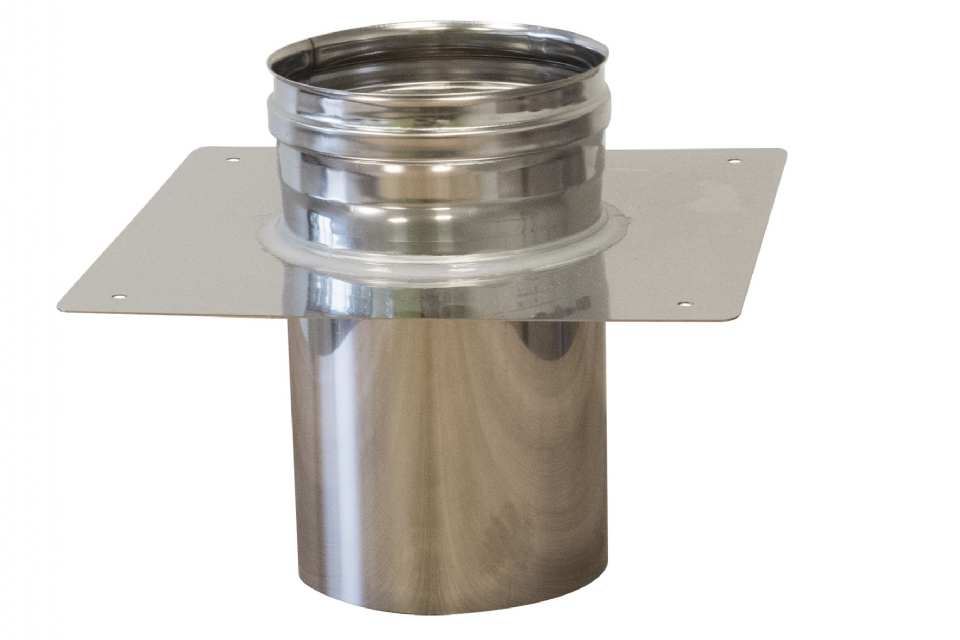 PLAQUE INOX SIMPLE PAROI MANCHON + MANCHETTE