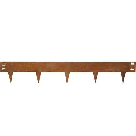 BORDURE ACIER COR-TEN AVEC POINTES