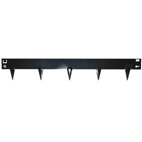 BORDURE ACIER LAQUEE NOIR AVEC POINTES